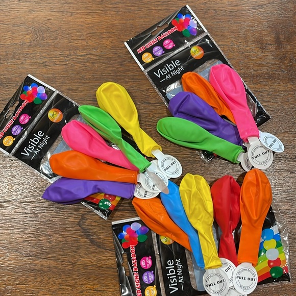 Glow Neon 15th Birthday Photo Backdrop Banner and Colorful Glow Light Balloons - Picture 6 of 10